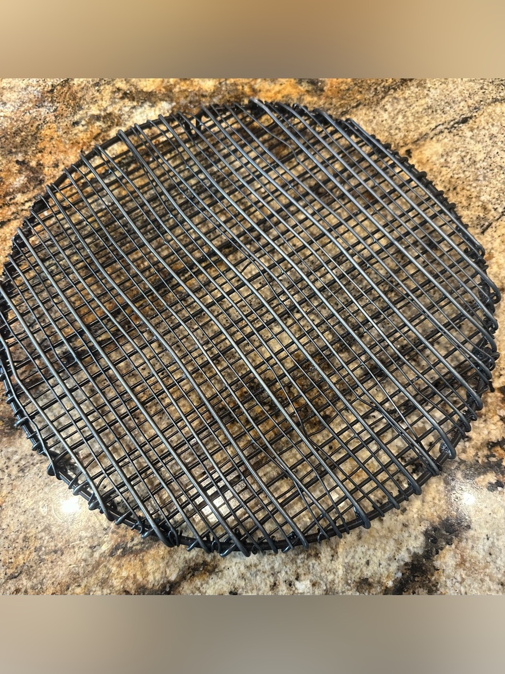 crate&barrel metal trivet/hot plate